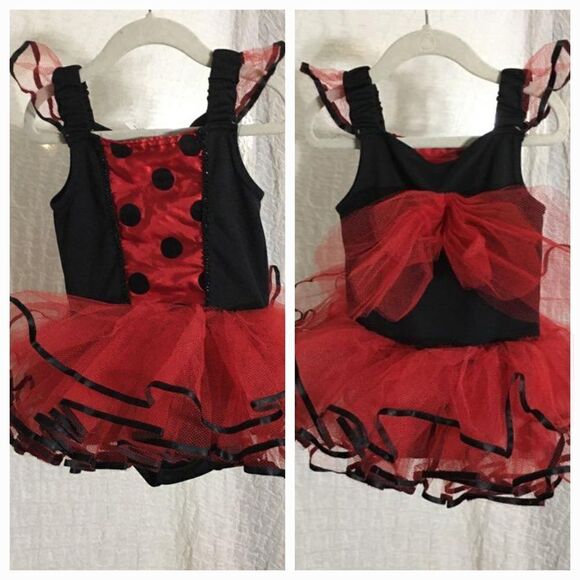 Dressed Up Lady Bug Dress Tutu Size 2-4 XS - Picture 1 of 8